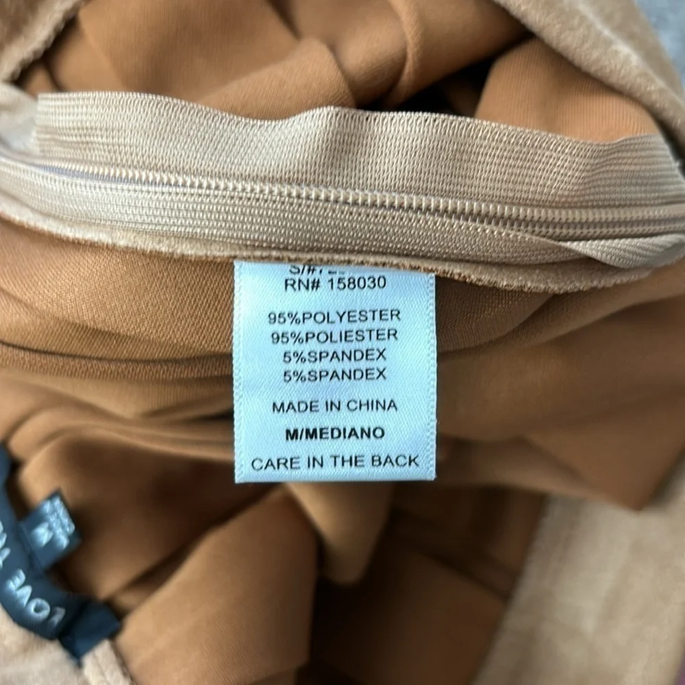 Love Tree Brown Pleated Mini Skirt size medium